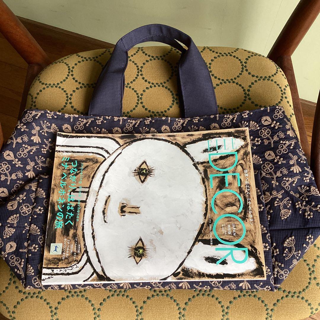 最新field of flower を両面に大きめトートバッグハンドメイド