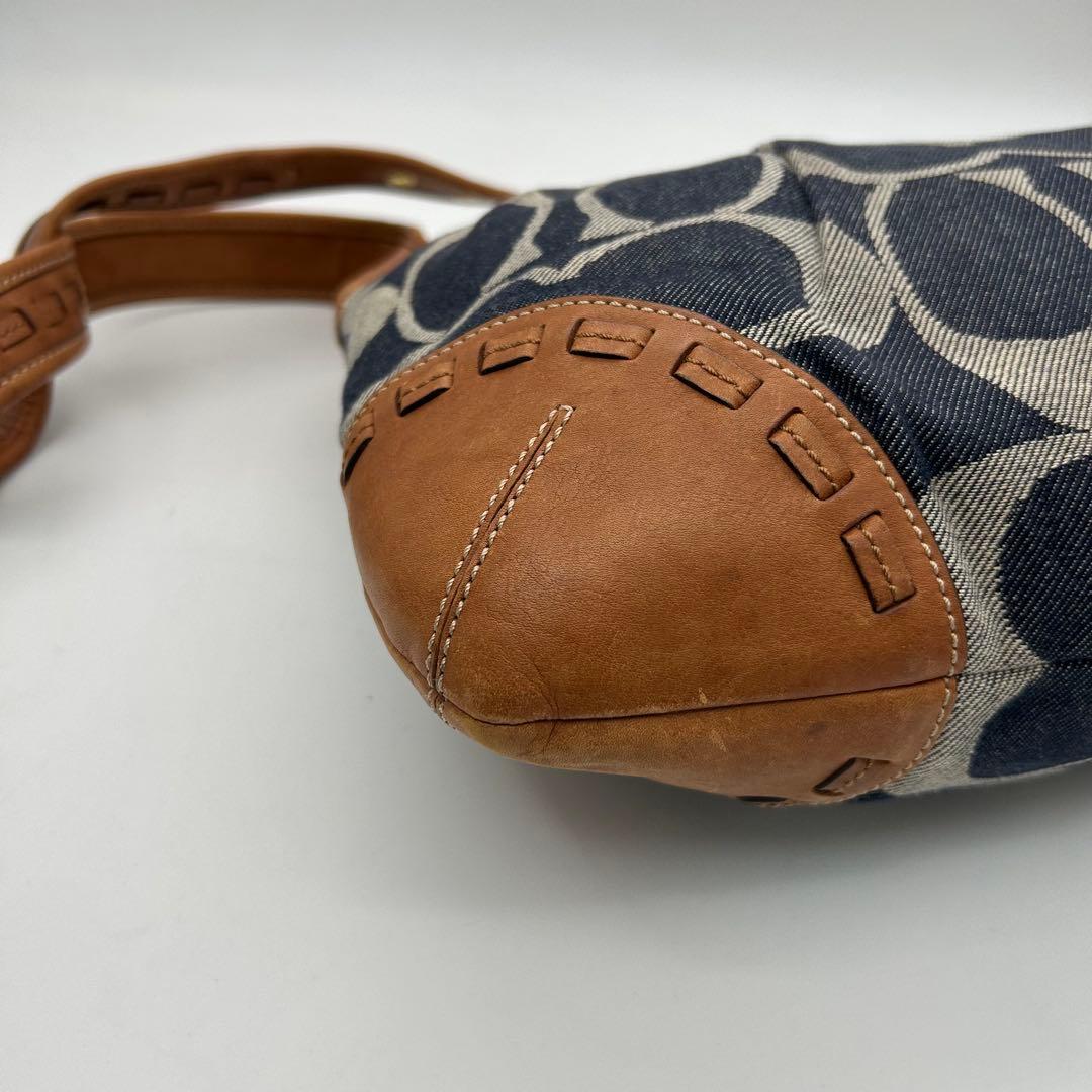 バッグ Coach Shoulder Bag Denim Signature Y2k