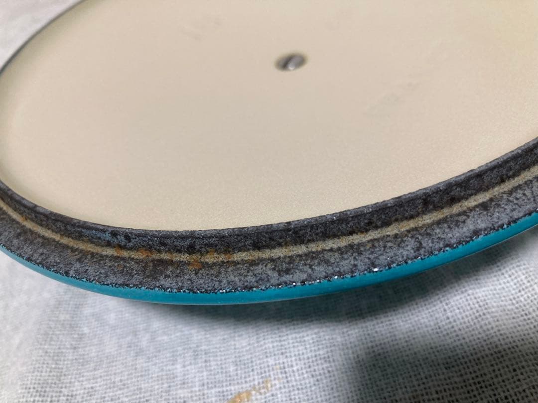 ル・クルーゼ　ココットロンド　18㎝　ターコイズ