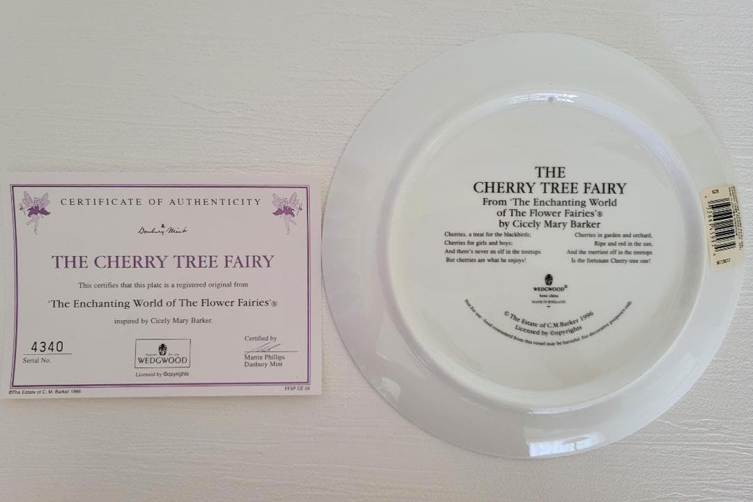 シシリー メアリー バーカー フラワーフェアリーズ 約20㎝絵皿 7枚