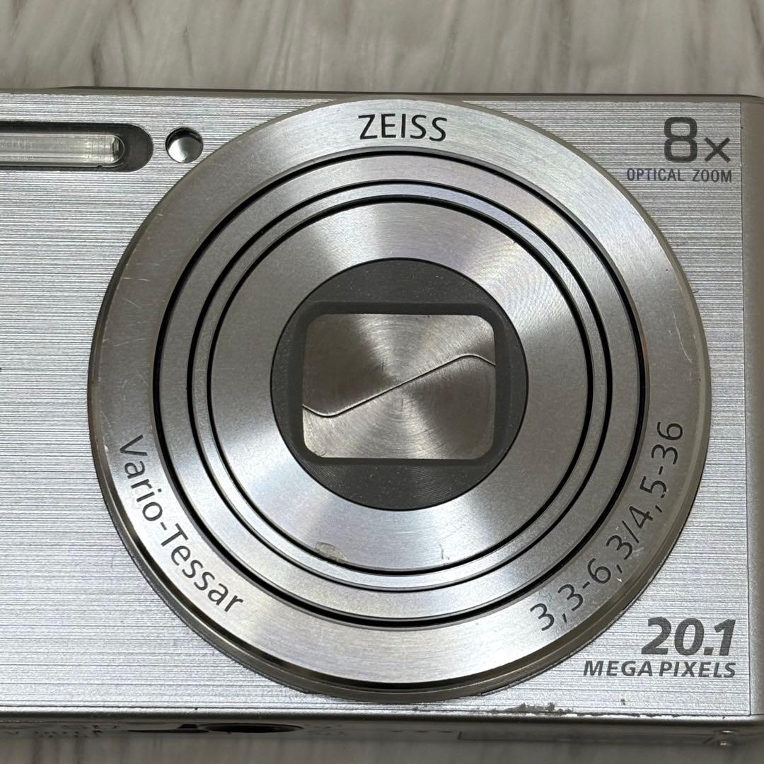 美品　SONY カメラ　DSC-W830 SDカード　シルバー　コンデジ　動作品