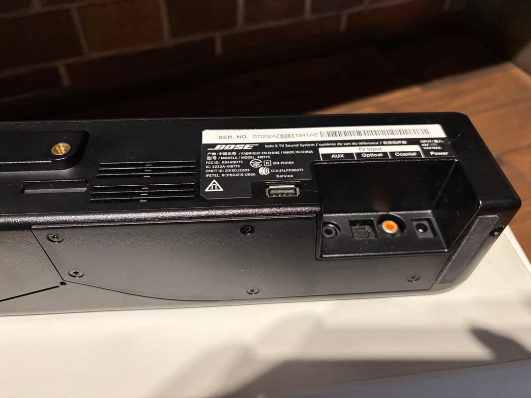 Bose Solo5 TV sound system サウンドバー リモコン付き