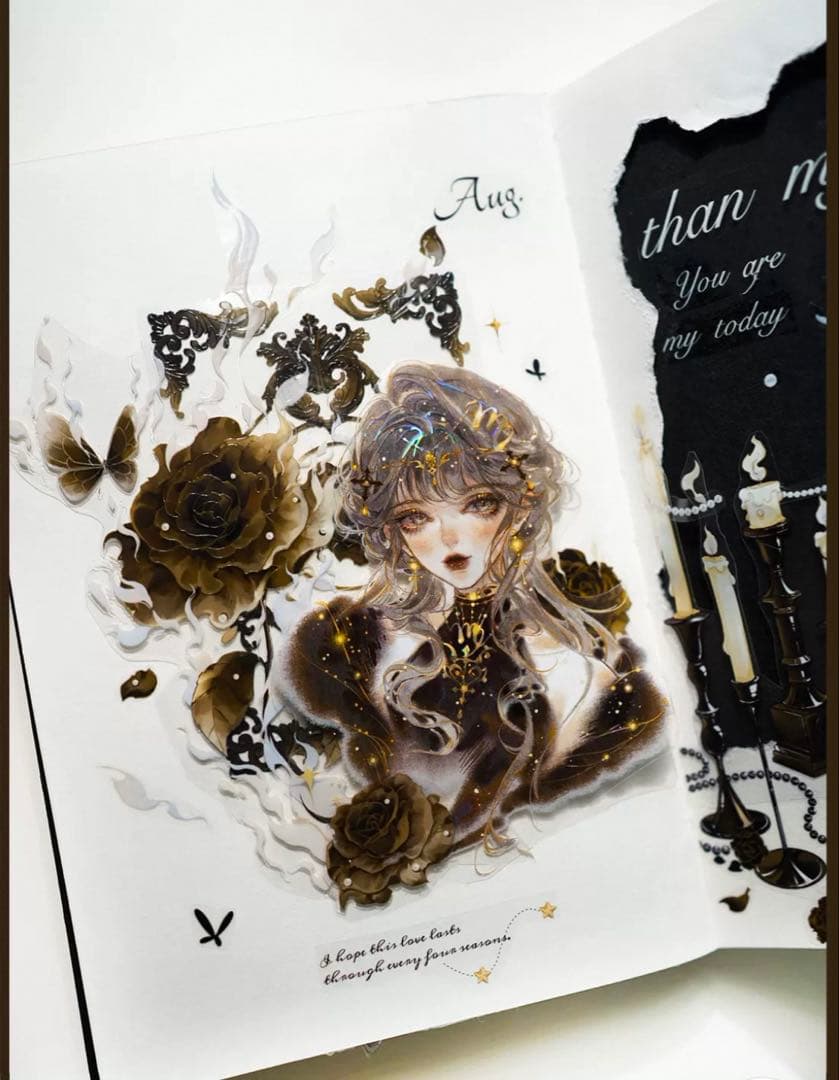 风见幸山《燃花》海外マスキングテープ　マステ 【2253】