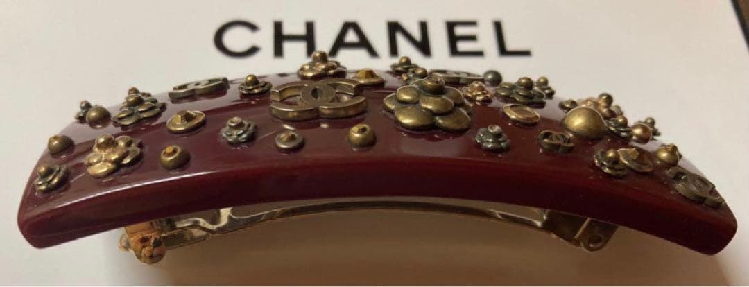 パリで購入❤️CHANEL❤️彫金細工　プレート　バレッタ❤️激レア　ヴィンテージ