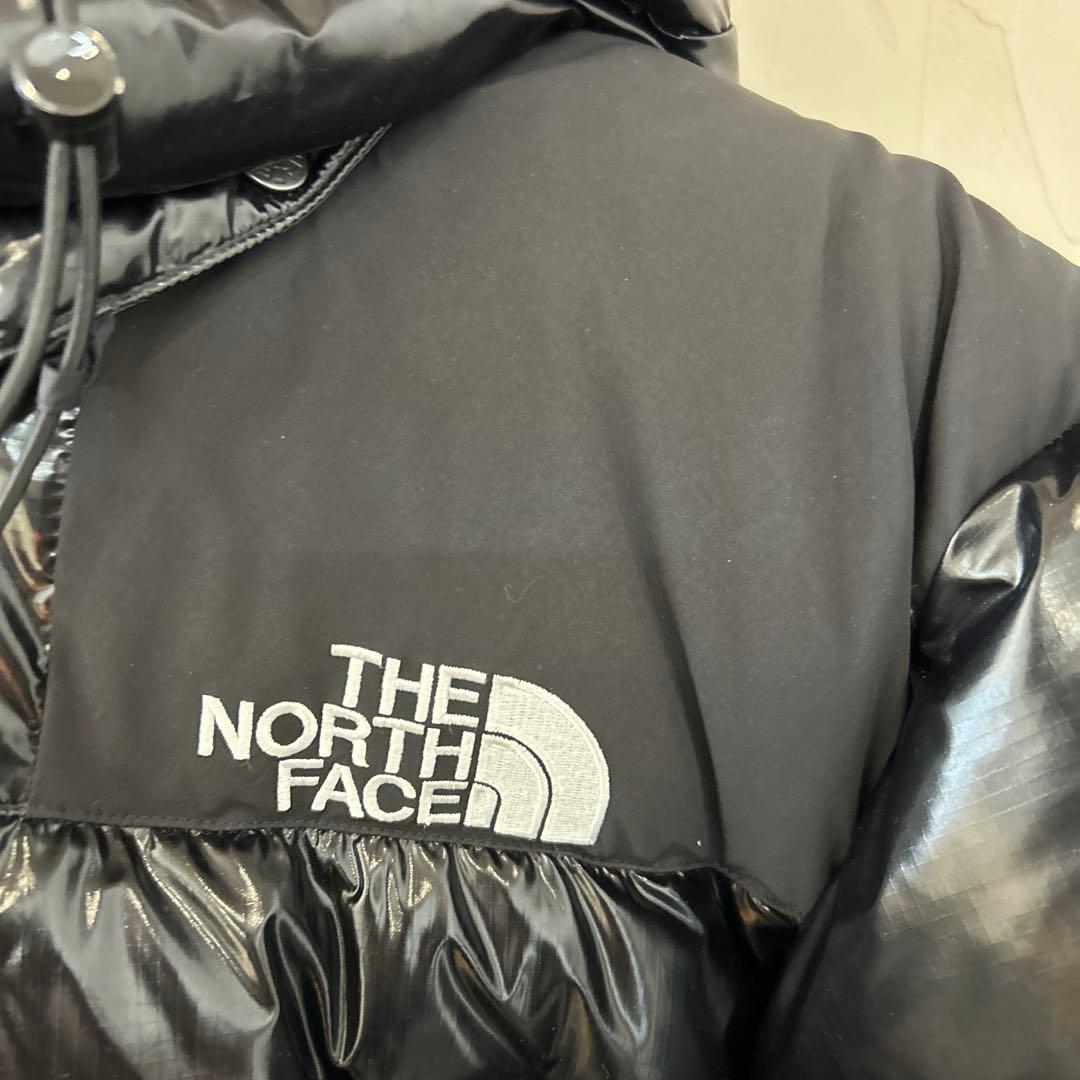 22AW ノースフェイスx シュプリームブラックダウンジャケット　コラボ