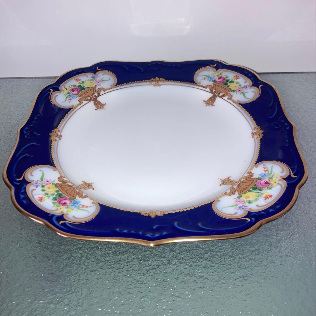 大倉陶園　エンプレスローズ プレート　6枚セット　瑠璃