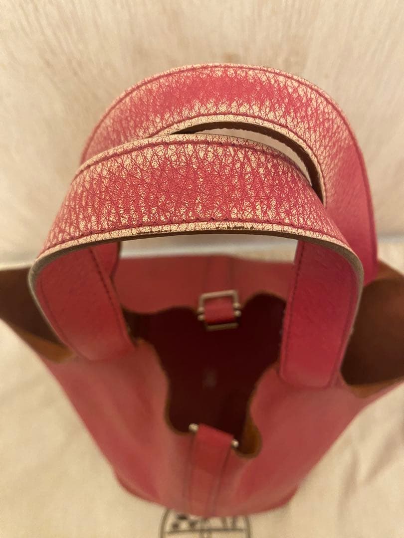 エルメスピコタン ローズショッキング×アニスグリーン