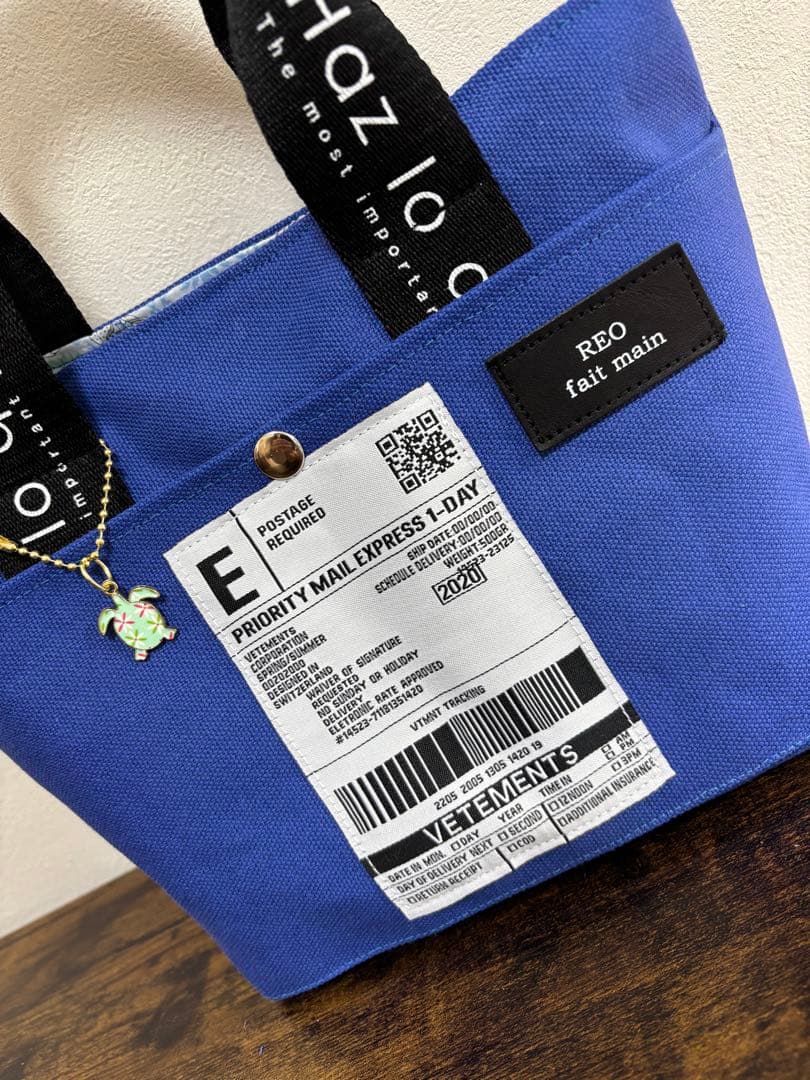 REO fait main 帆布バッグ