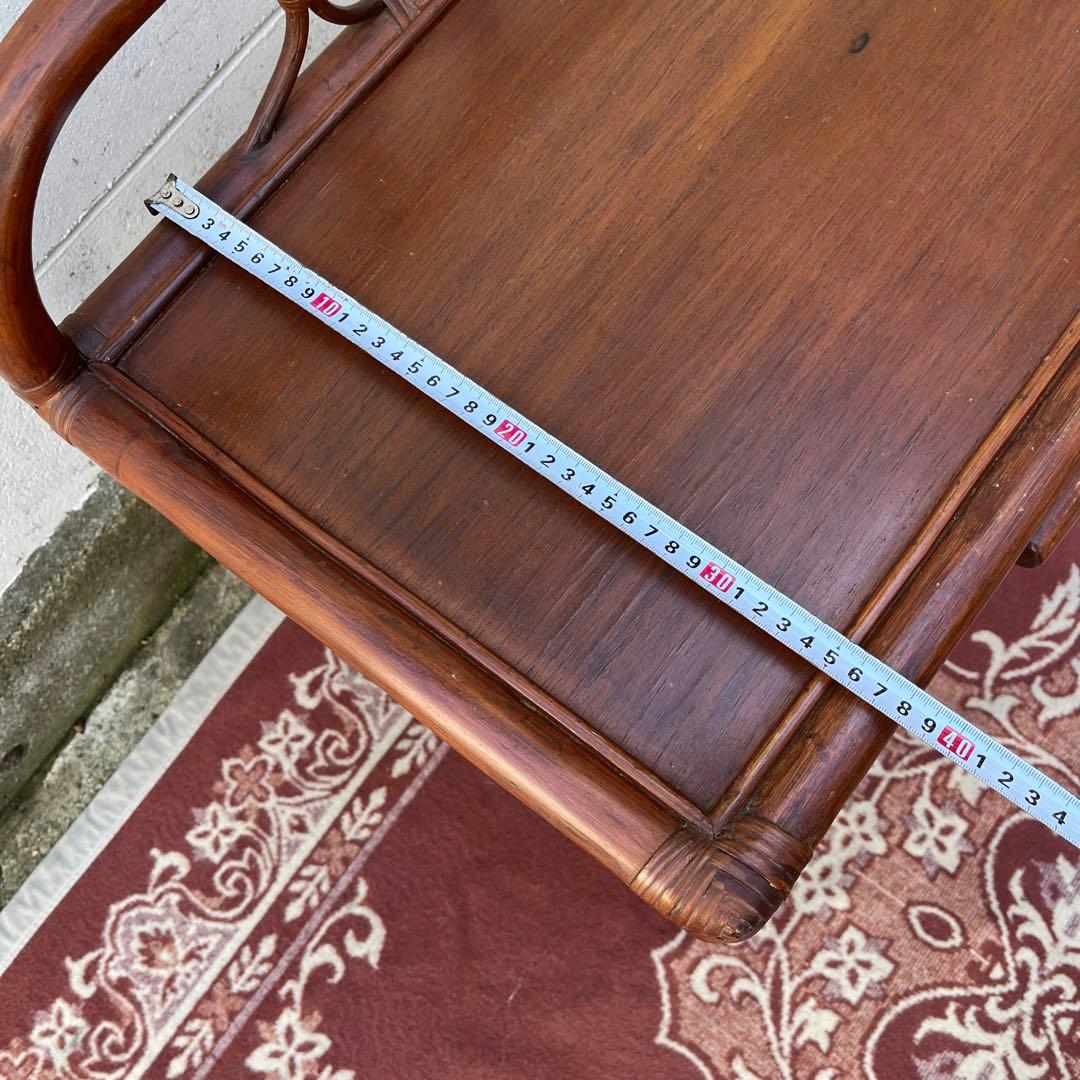 古家具 籐ラタン家具◾️KOIZUMI 小泉 ナチュラル天然素材 飾り棚 シェルフ