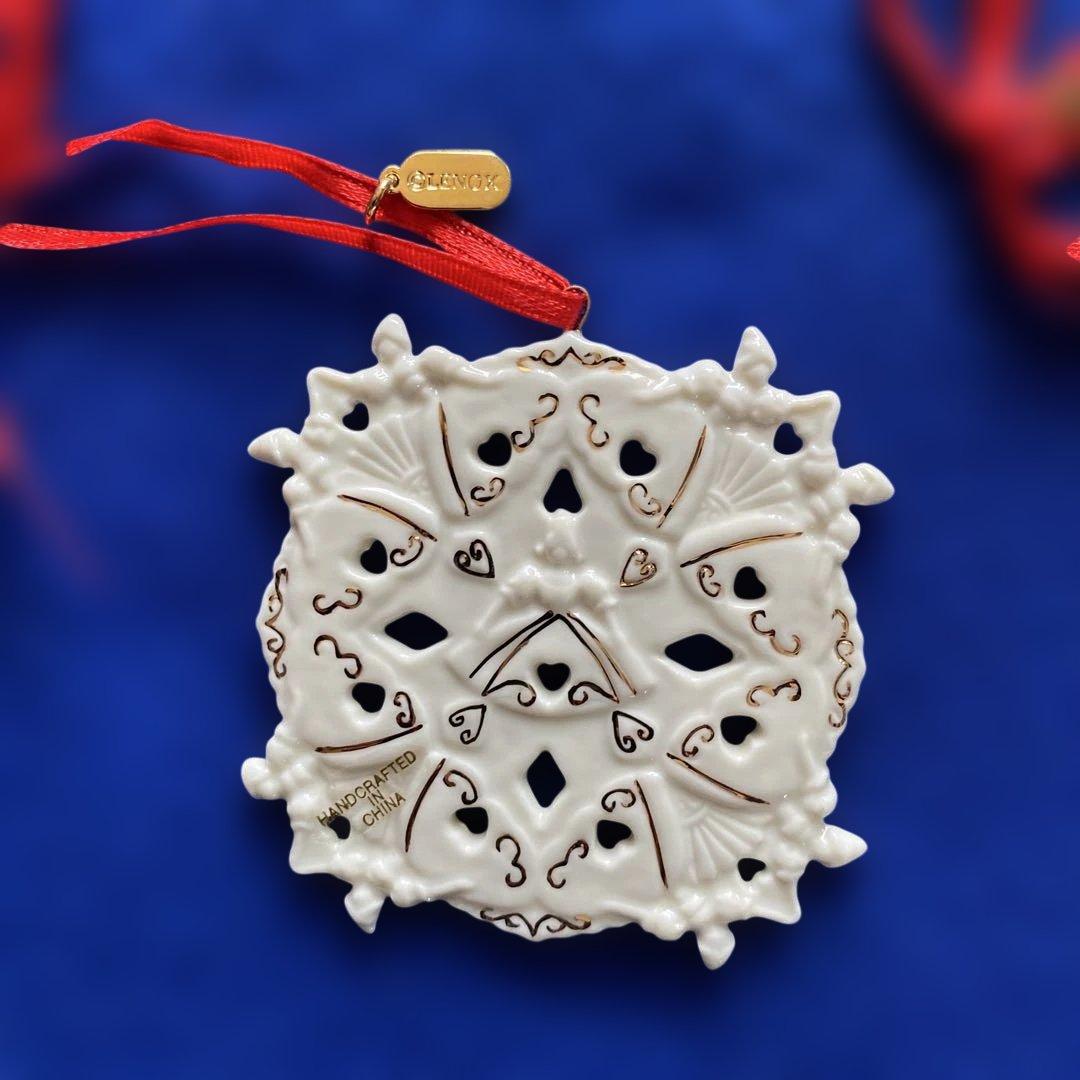 レノックス社製　雪の結晶オーナメント12個セット