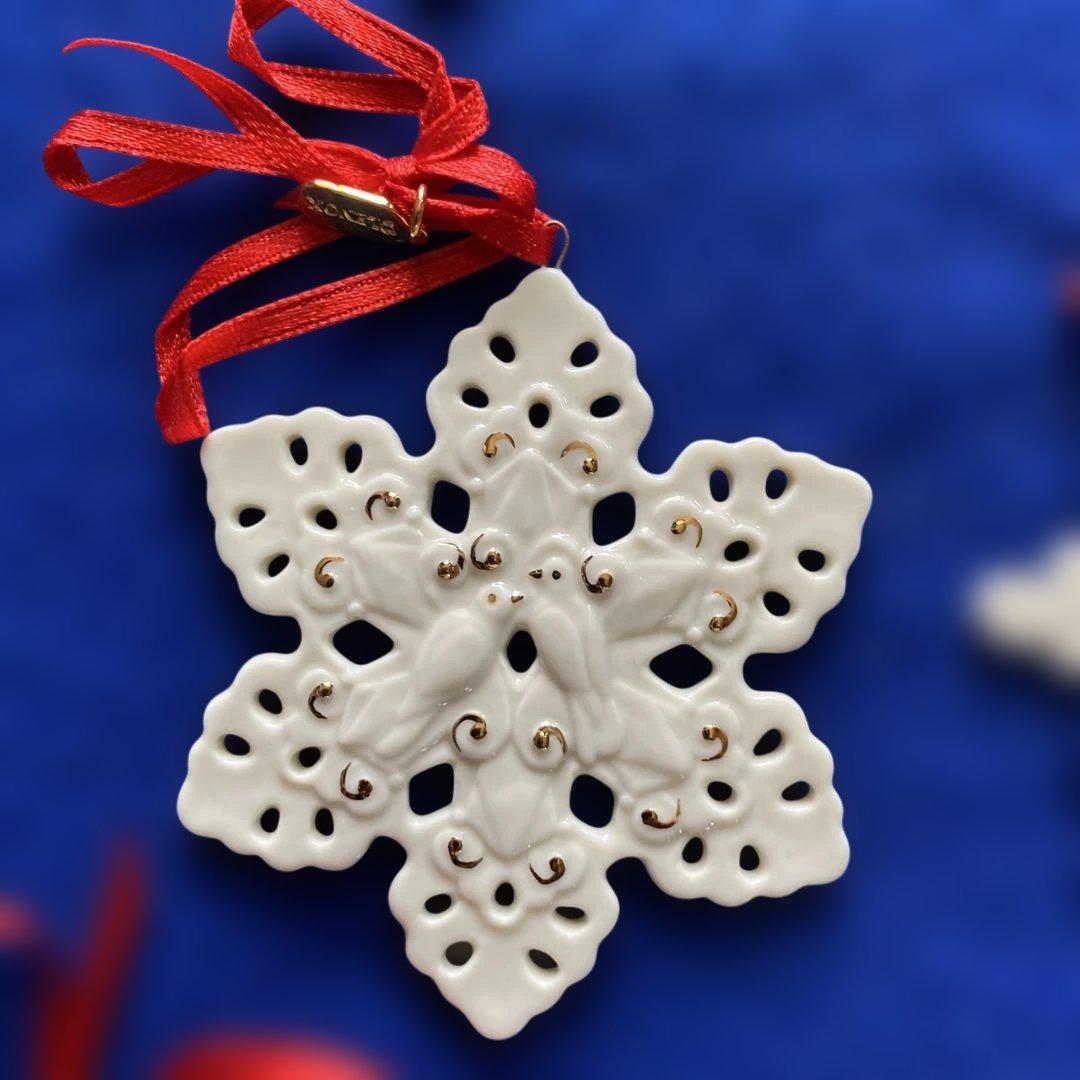 レノックス社製　雪の結晶オーナメント12個セット