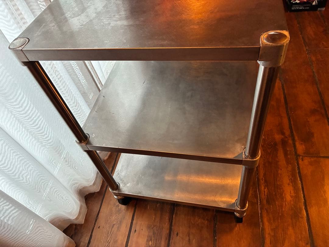 業務用3段ステンレスワゴン　キャスターストッパー付W970 D600 H950