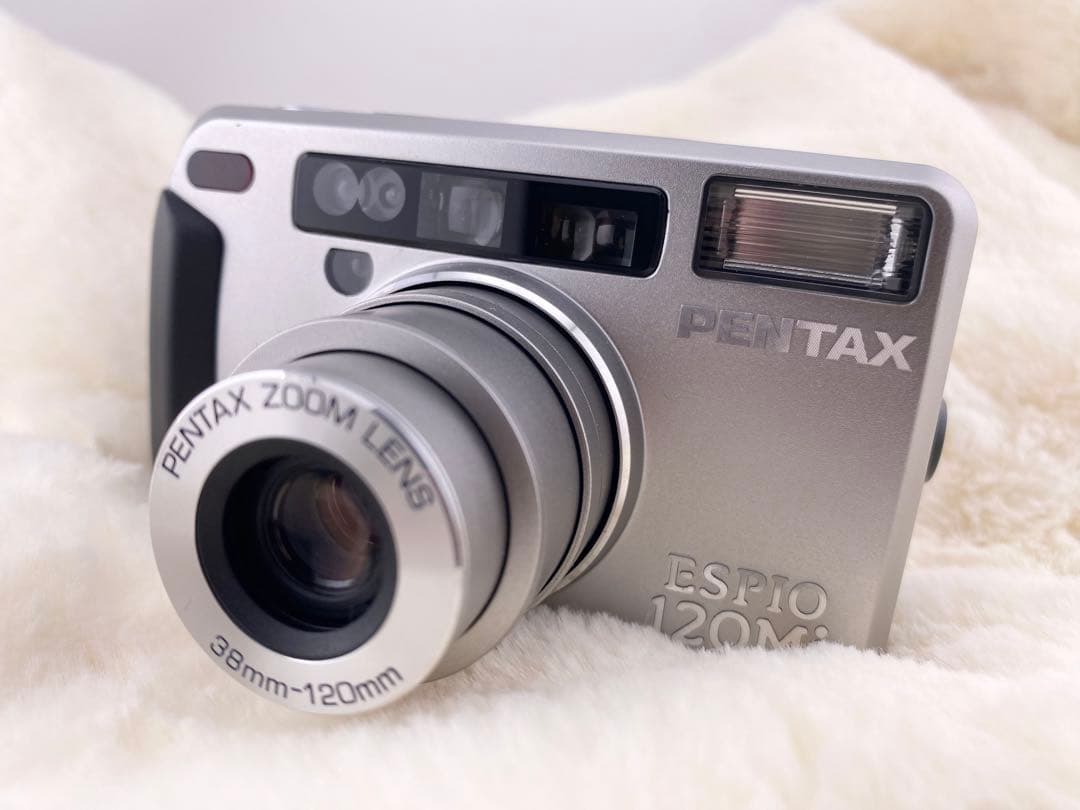２【美品✨完動】PENTAX ESPIO 120mi シルバー フィルムカメラ