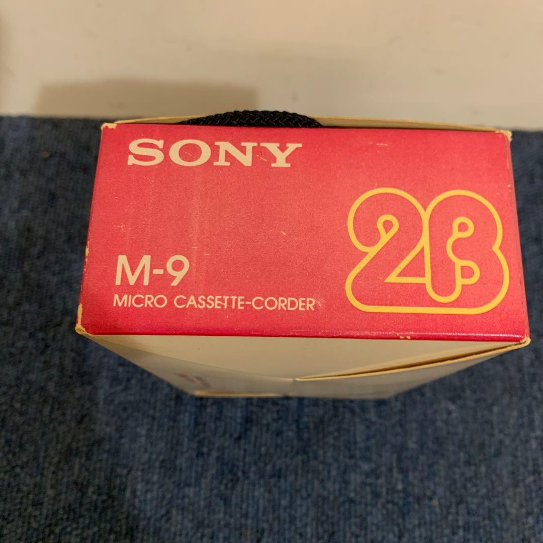 希少 SONYマイクロカセットテープレコーダ　M-9