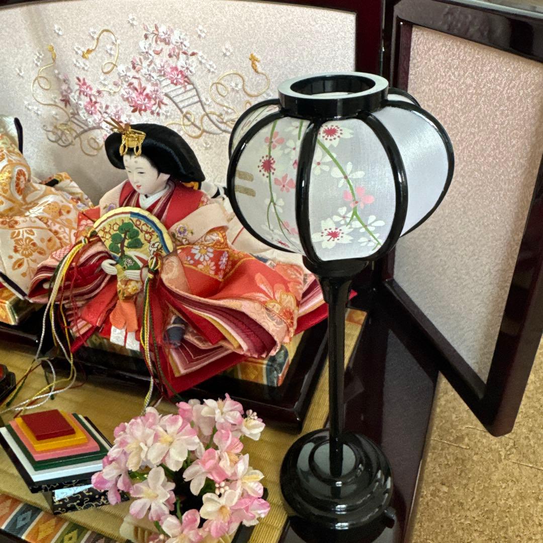 祐月　雛人形　初節句　収納飾り箱付きタイプ