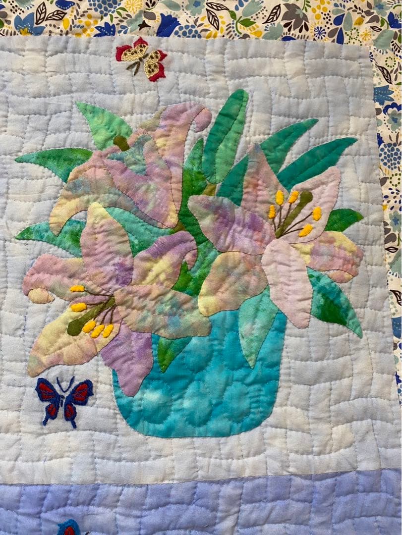 ハワイアンキルト　花柄