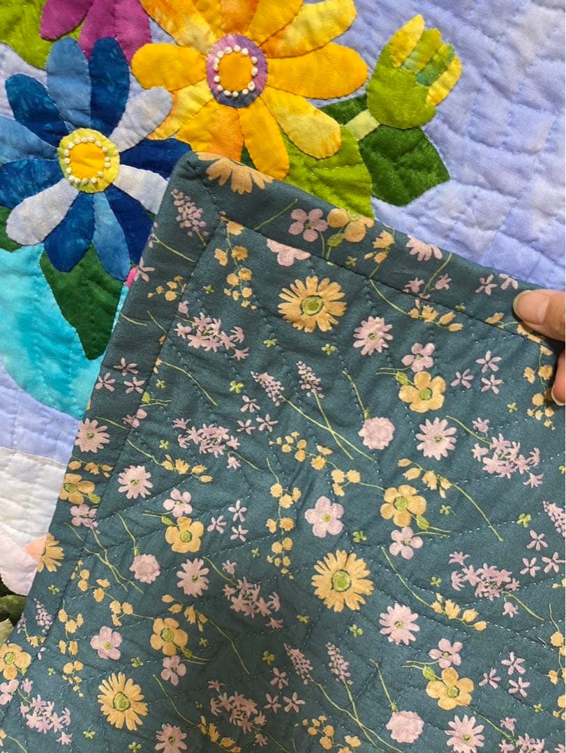 ハワイアンキルト　花柄