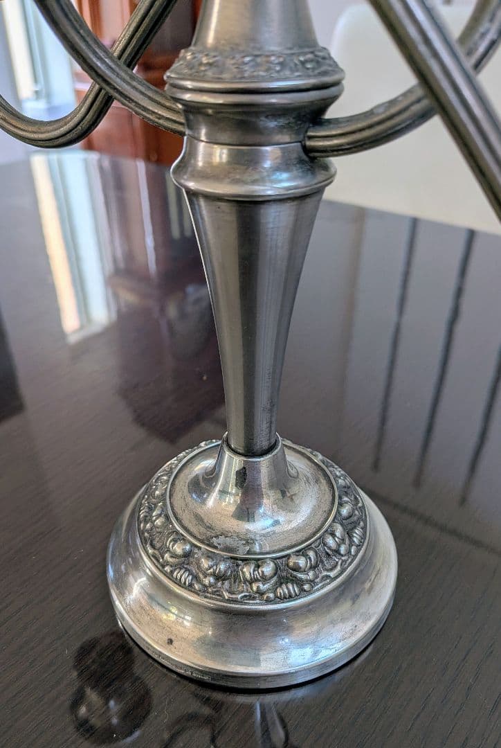 ヴィンテージ　lanthe of england　シルバーメッキ　キャンド燭台