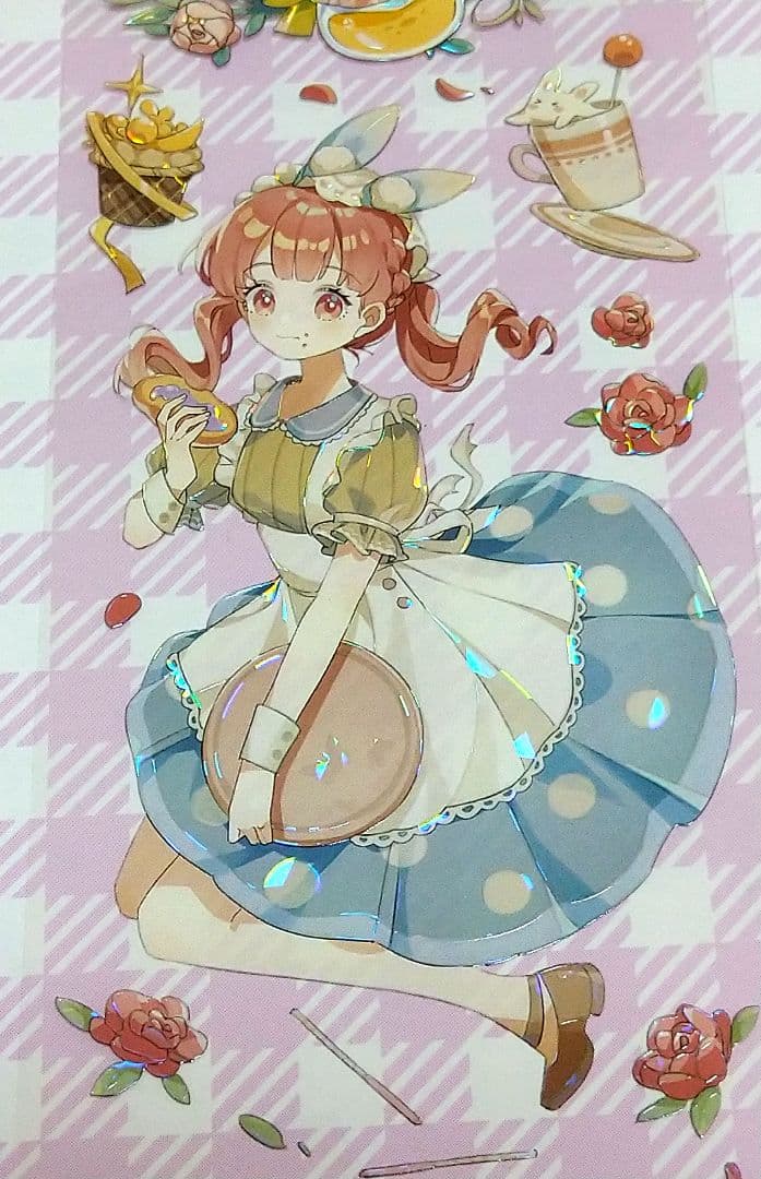 J1109＃魔法面包屋(贝壳光)Dailylife切り売り海外人物マステ女の子