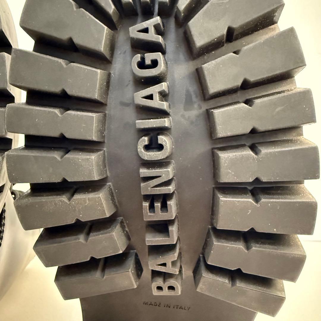 バレンシアガ ストライク レースアップ ブーツ 23cm ブラック