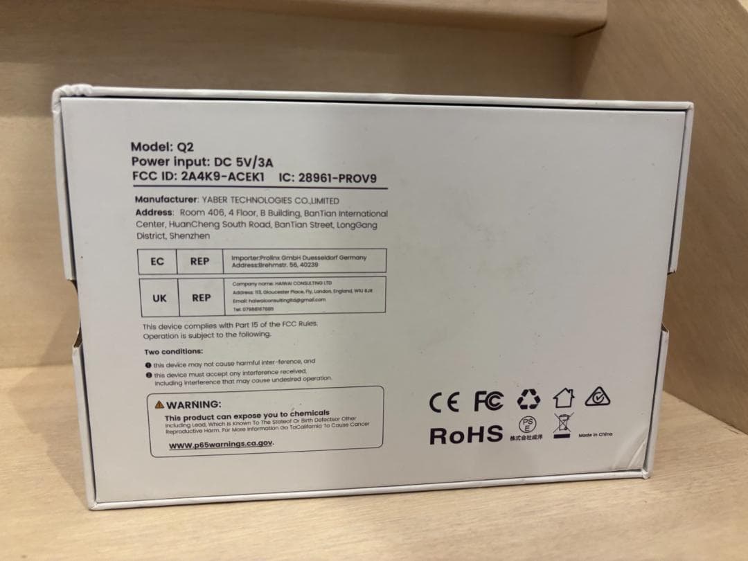 WIMIUS Q2 モバイルプロジェクター 付属品完備 1280×720p