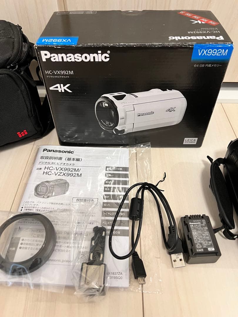【ケース付・付属品完備】Panasonic HC-VX992M 4Kビデオカメラ