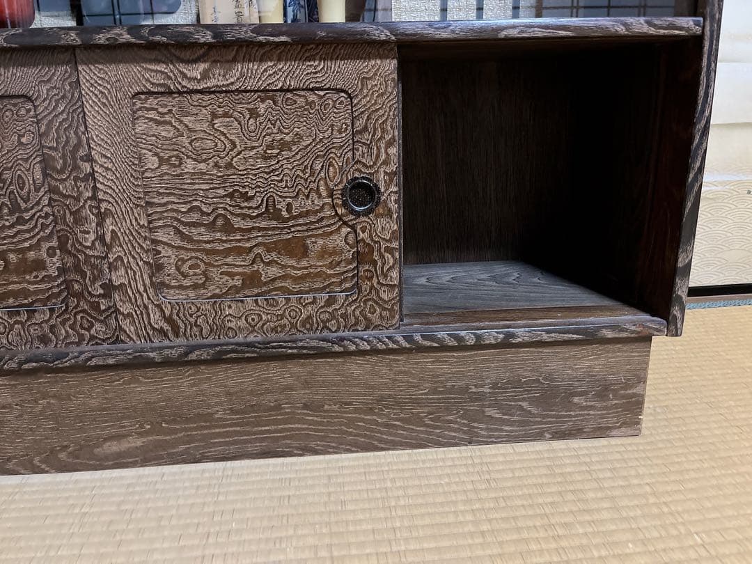 棚　【昭和レトロ】和風飾り棚　茶箪笥　古民家　古家具　アンティーク　ヴィンテージ