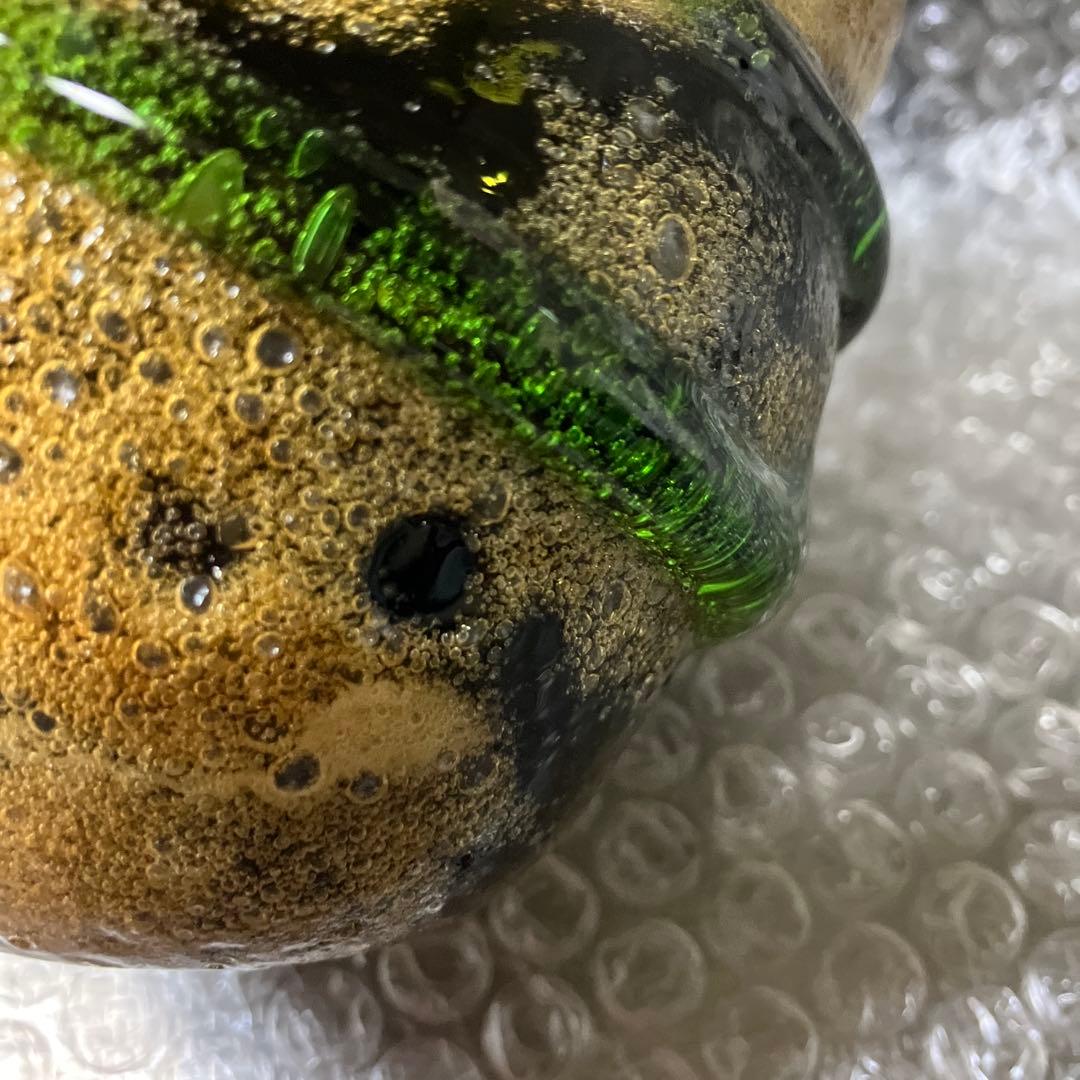 稲嶺盛吉　泡グラス