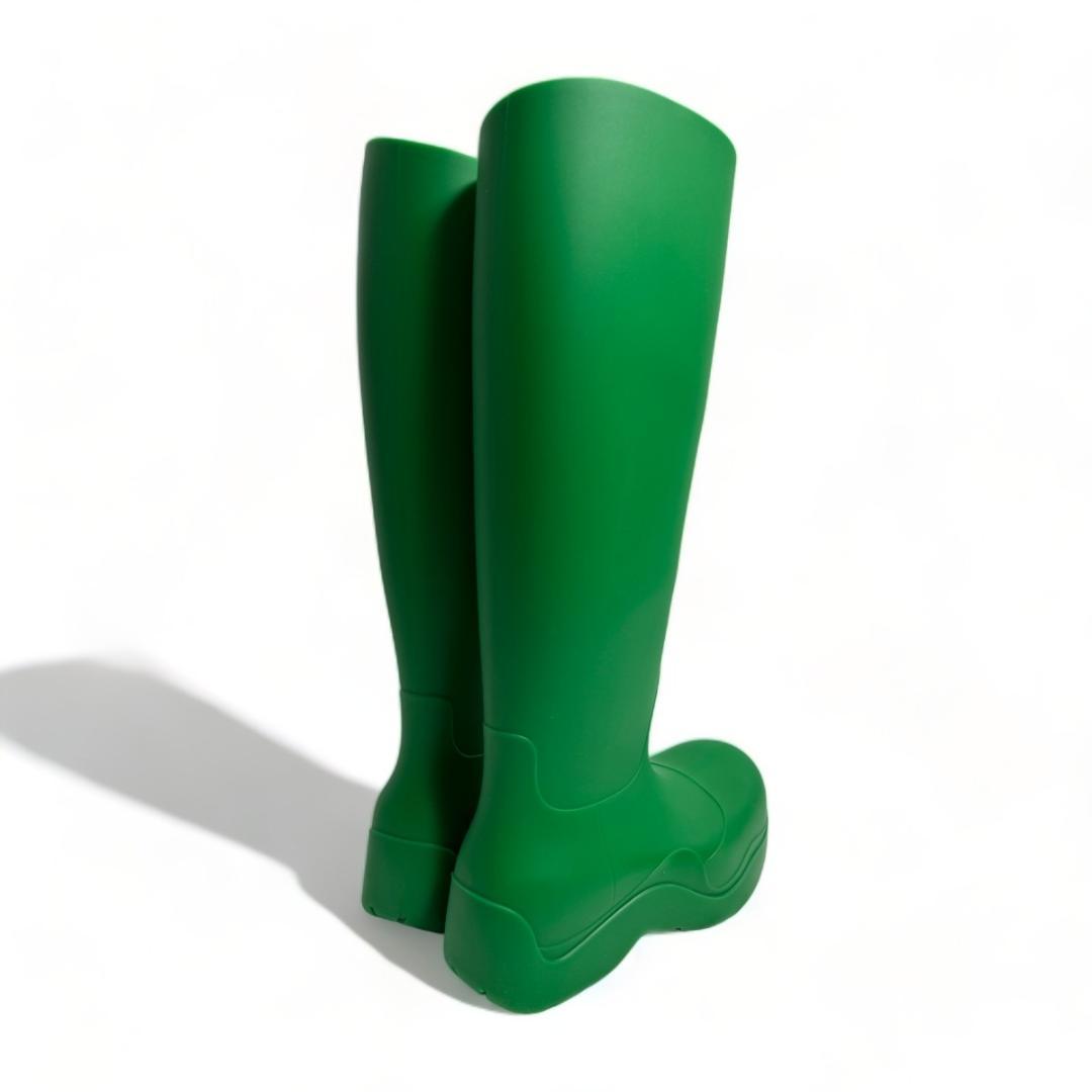 ❣️新品 ボッテガ❣️ パドル グラス グリーン ロング レインブーツ 24cm