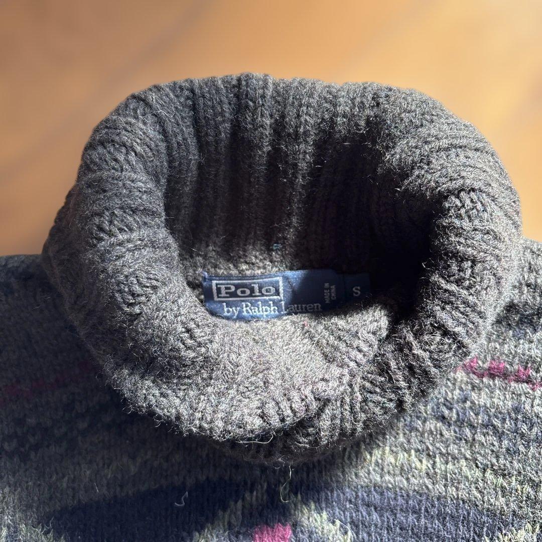 緊急値下げ　ポロラルフローレン　ノルディック　ショールカラーセーター