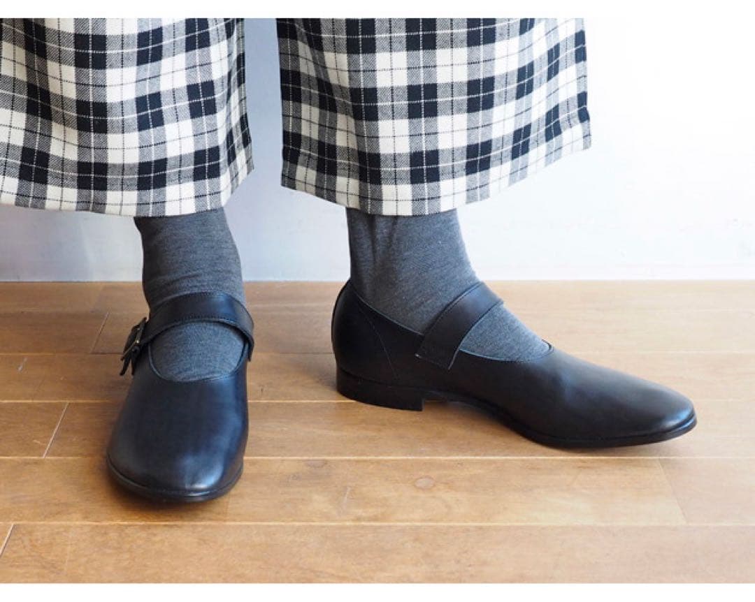 a. エードット　大橋歩さん　ワンストップ2 レザーシューズ 23cm 黒