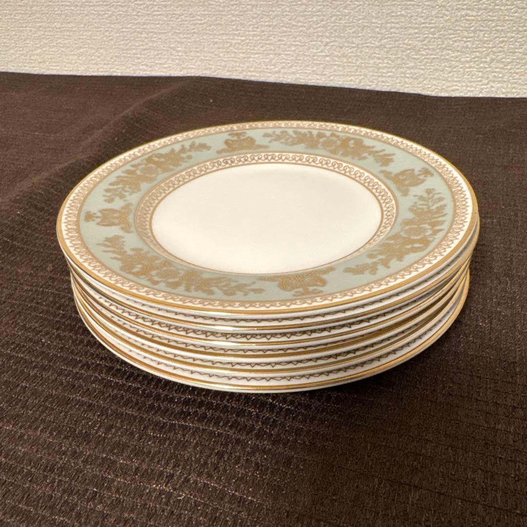 ウェッジウッド　コロンビア　セージグリーン　デザートプレート　15.5cm