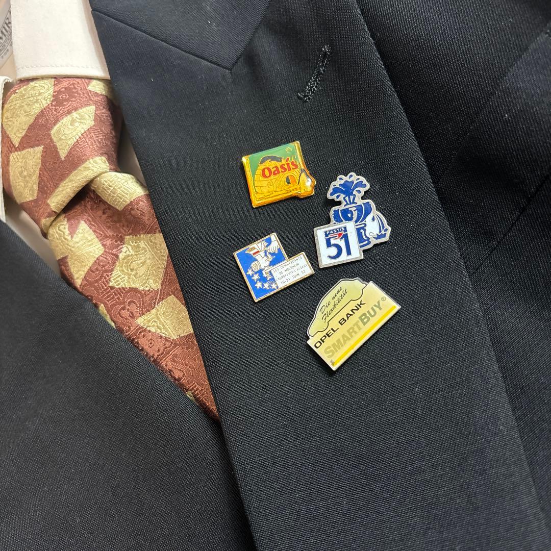 セットアップ ダブルスーツ 成人式 入学式 ピンズ vintage no.88