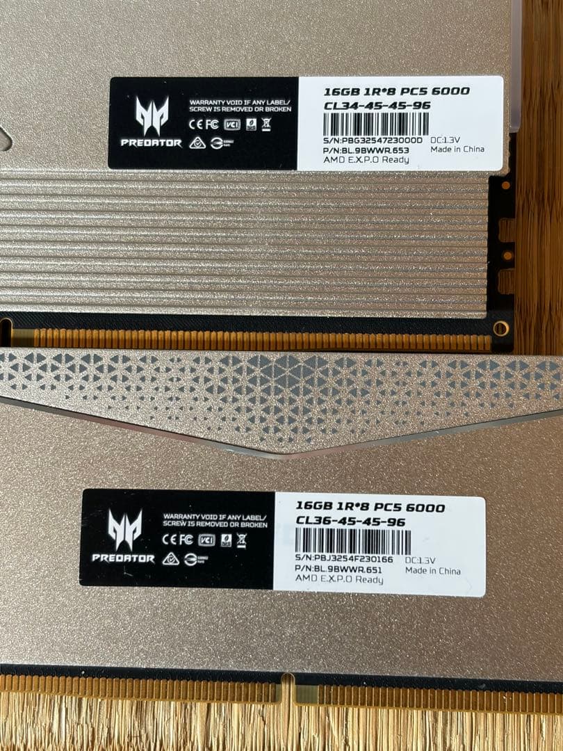 Predator Vesta II DDR5 16GB➕16GB