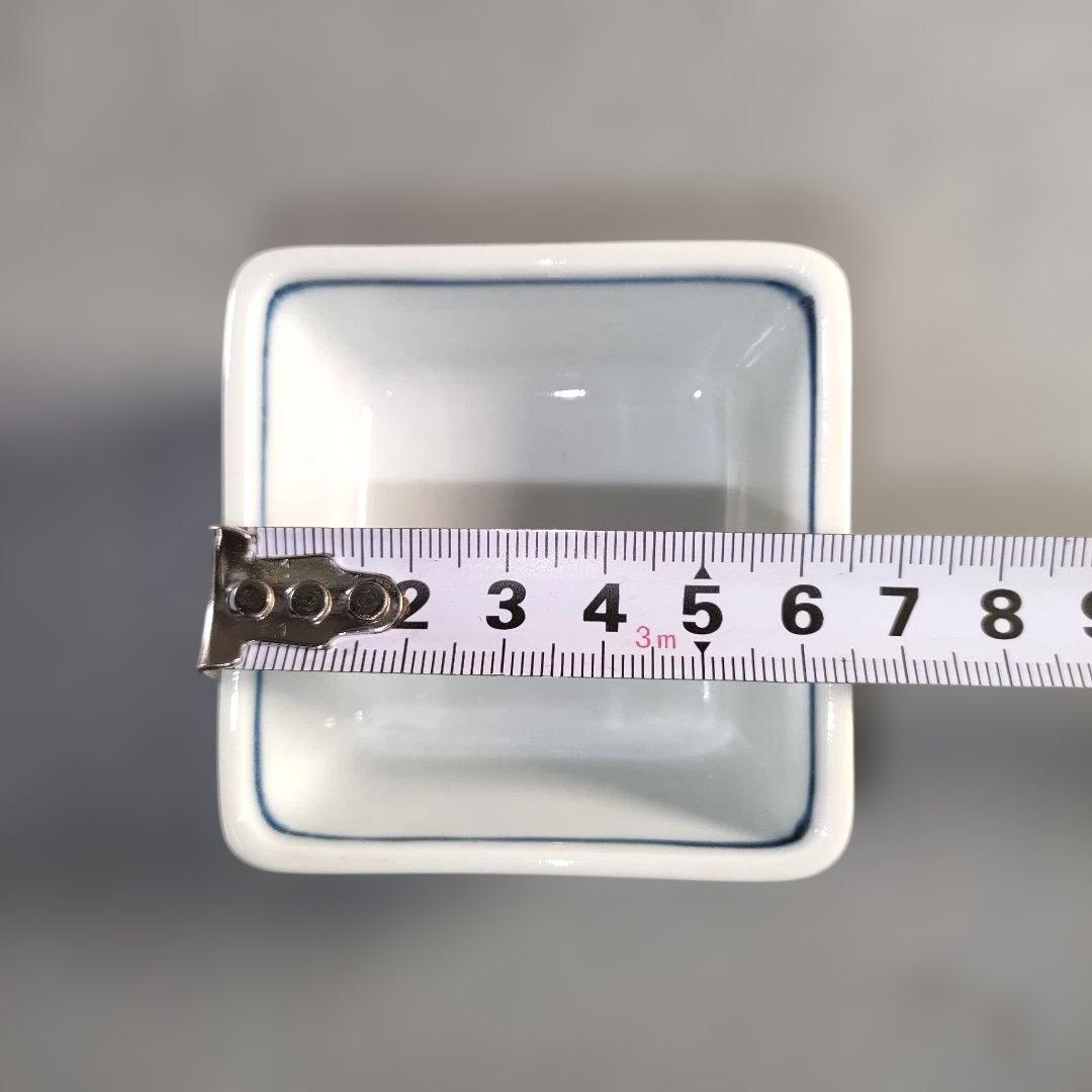 A1365-9/京焼/宮永東山 造/染付松竹梅図四方刺身揃 大5客・小5客/共箱