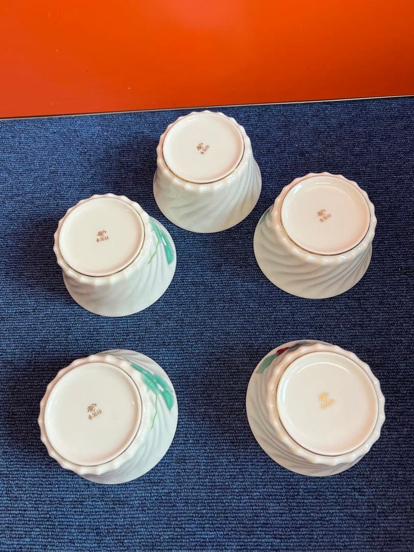 1392  香蘭社　金彩　小鉢　5客　未使用