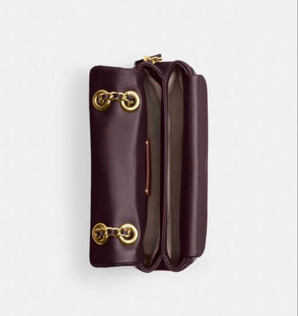 COACHタビー20 キルティング ショルダーバッグ cp149 ダークブラウン