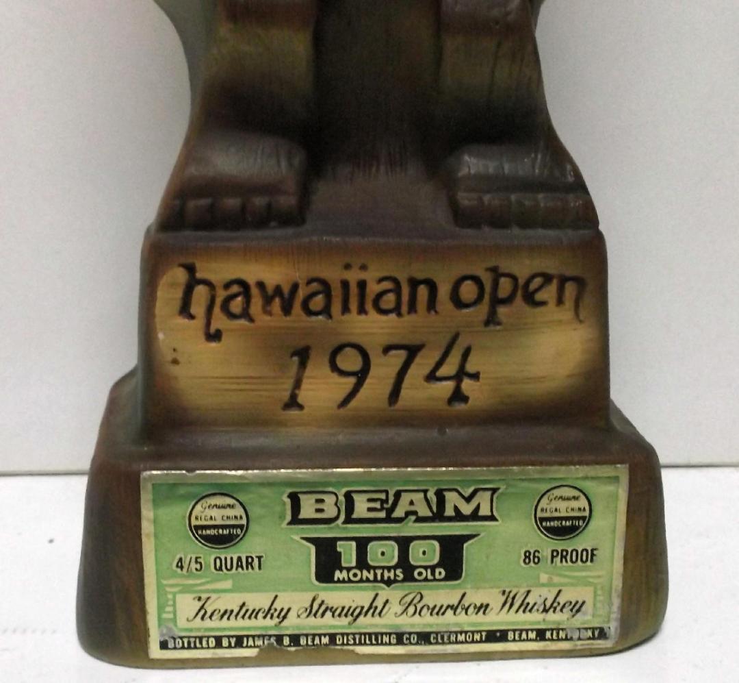 ★Tiki ティキ デカンター Jim Beam ハワイアン オープン ボトル