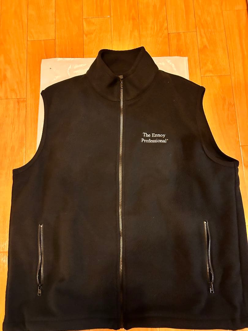 トップス ENNOY PROFESSIONAL FLEECE VEST BLACK XL