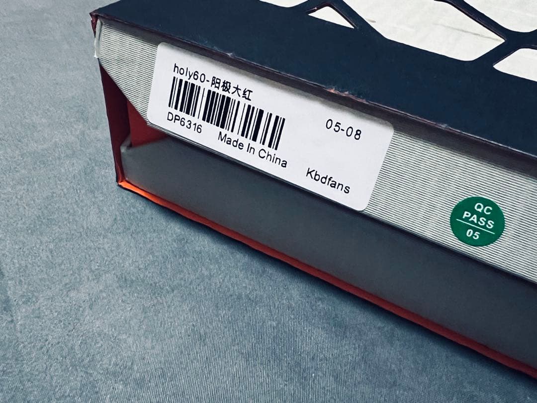 キーボード KBDFans Holy60 Case Anodized Red