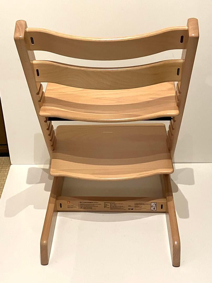 【美品】新型 ストッケ トリップトラップ ナチュラル シリアルナンバー4 ①