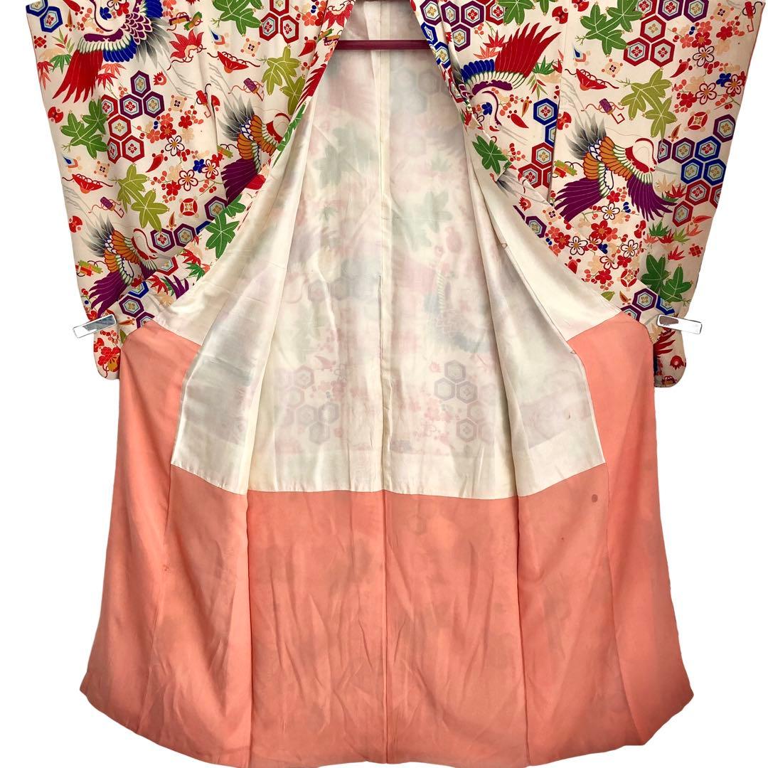 ★みるきーねむ です★アンティーク　ジュニア　女の子　子供着物　NO2