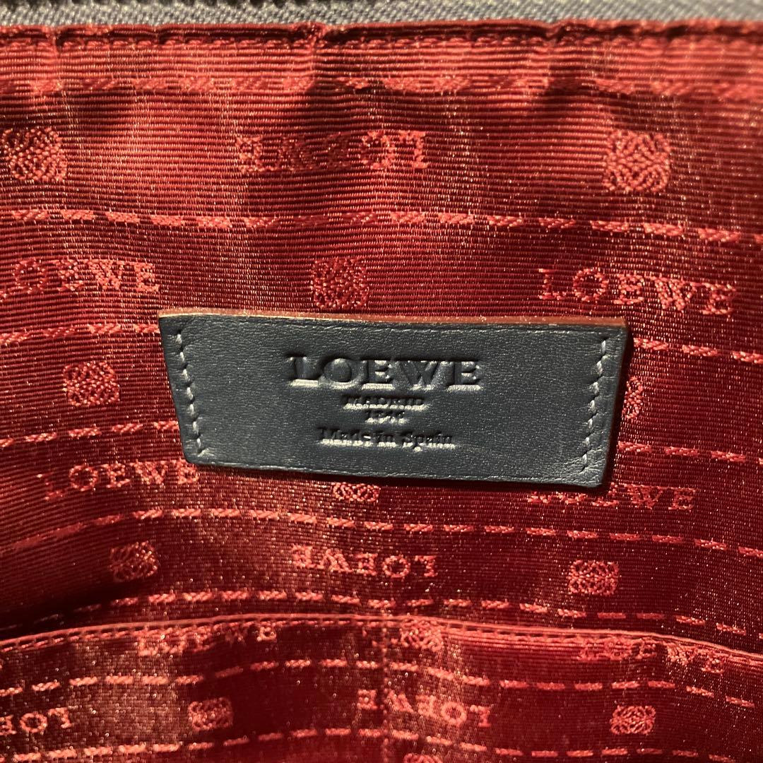 《中古美品》　ロエベ　トレドバッグ　ネイビー