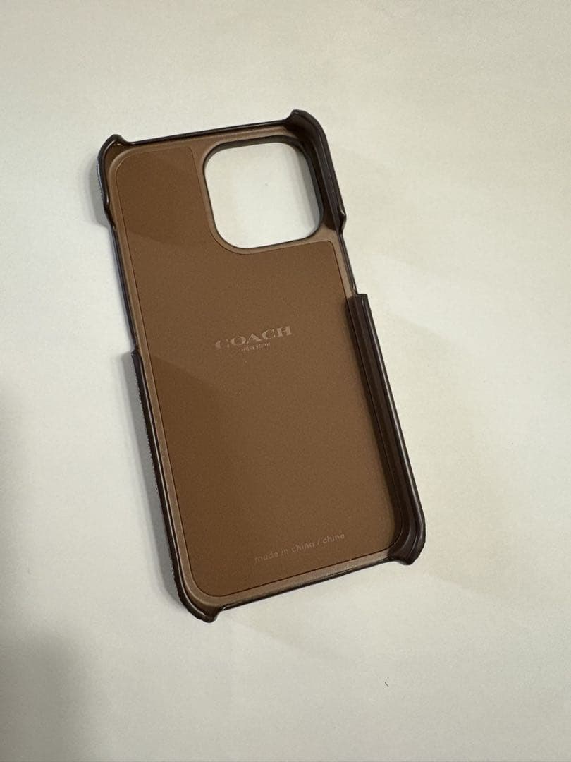 ☆新品☆ COACH iPhone13pro 対応ケースKHAKI MULTI