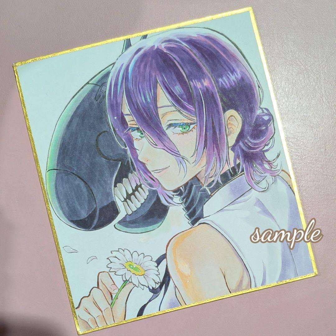 ラ*プ様 手描きイラスト　レゼ　ファンアート　アナログイラスト