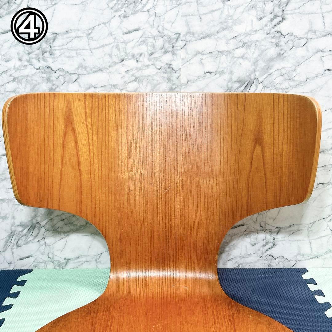 廃盤 天童木工 KABUTOカブト 剣持勇 座椅子 プライウッド 4脚セット