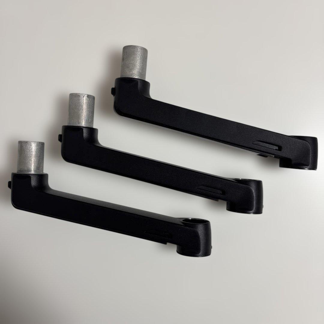 エルゴトロンLX デュアルモニターアーム ロングポール ＋純正追加アーム1本