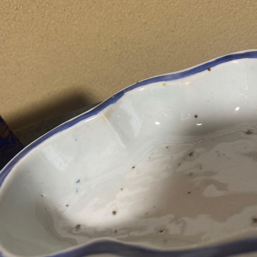 中国蝶々型脚付向付【箱付】