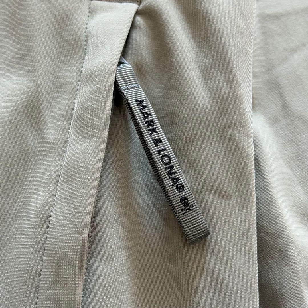 マークアンドロナ　ジップパーカー　スカル　ストレッチ　グリーン系　ゴルフウェア