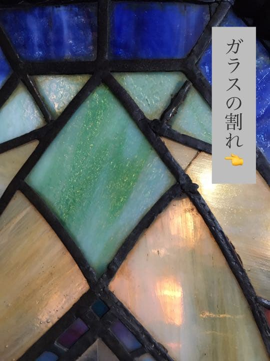 和製ステンドグラス   昭和初期　枠付き　アンティーク